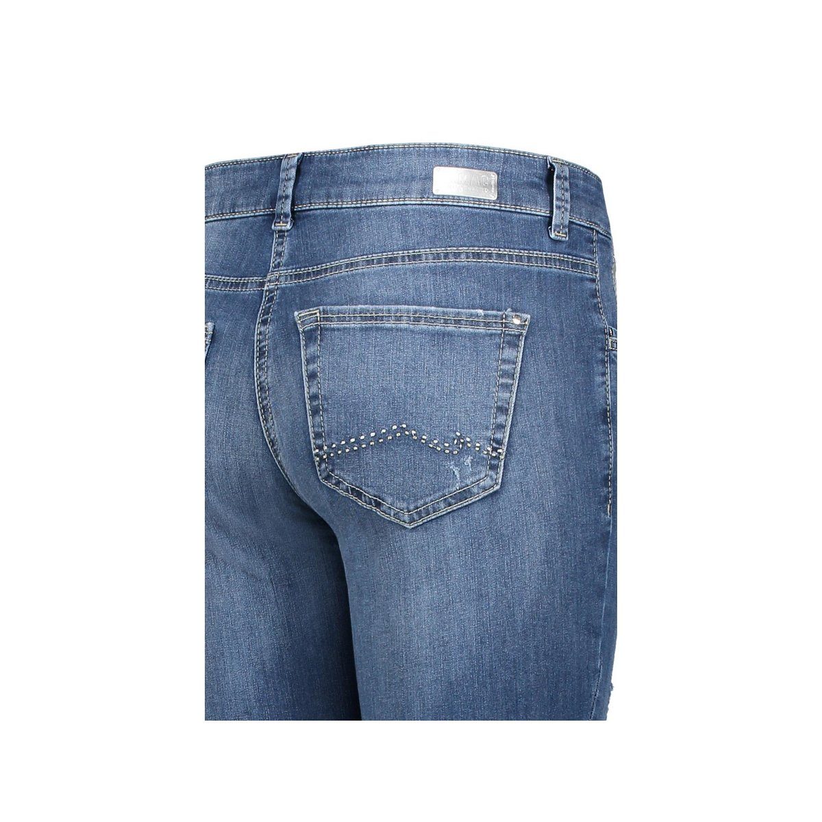 MAC 5-Pocket-Jeans (1-tlg) blau
