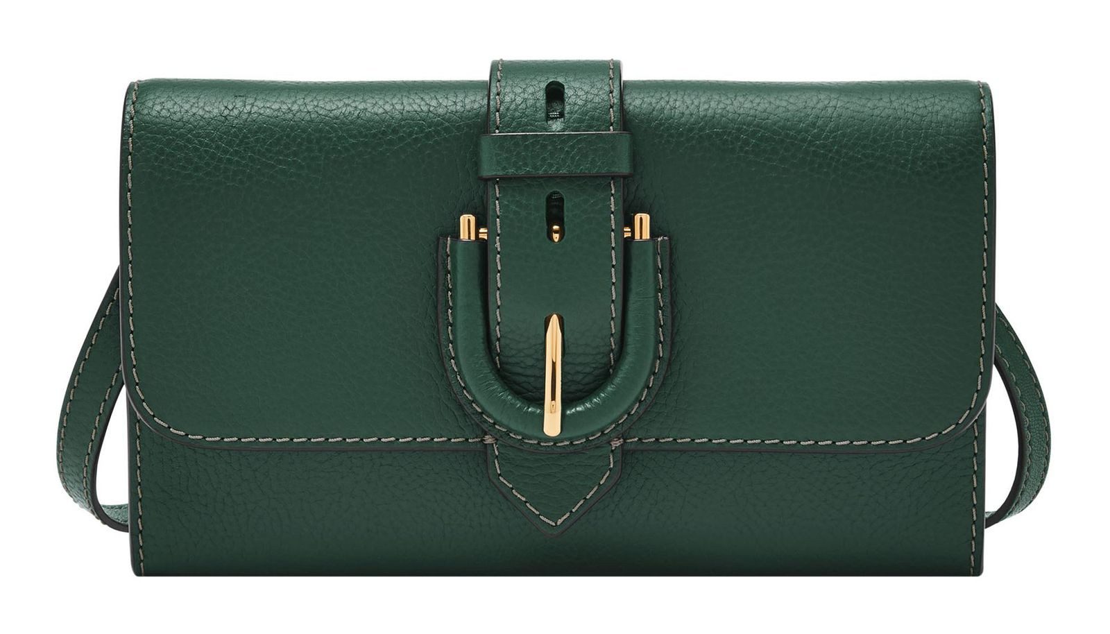 Fossil Geldbörse Wallet Crossbody, aus echtem Leder