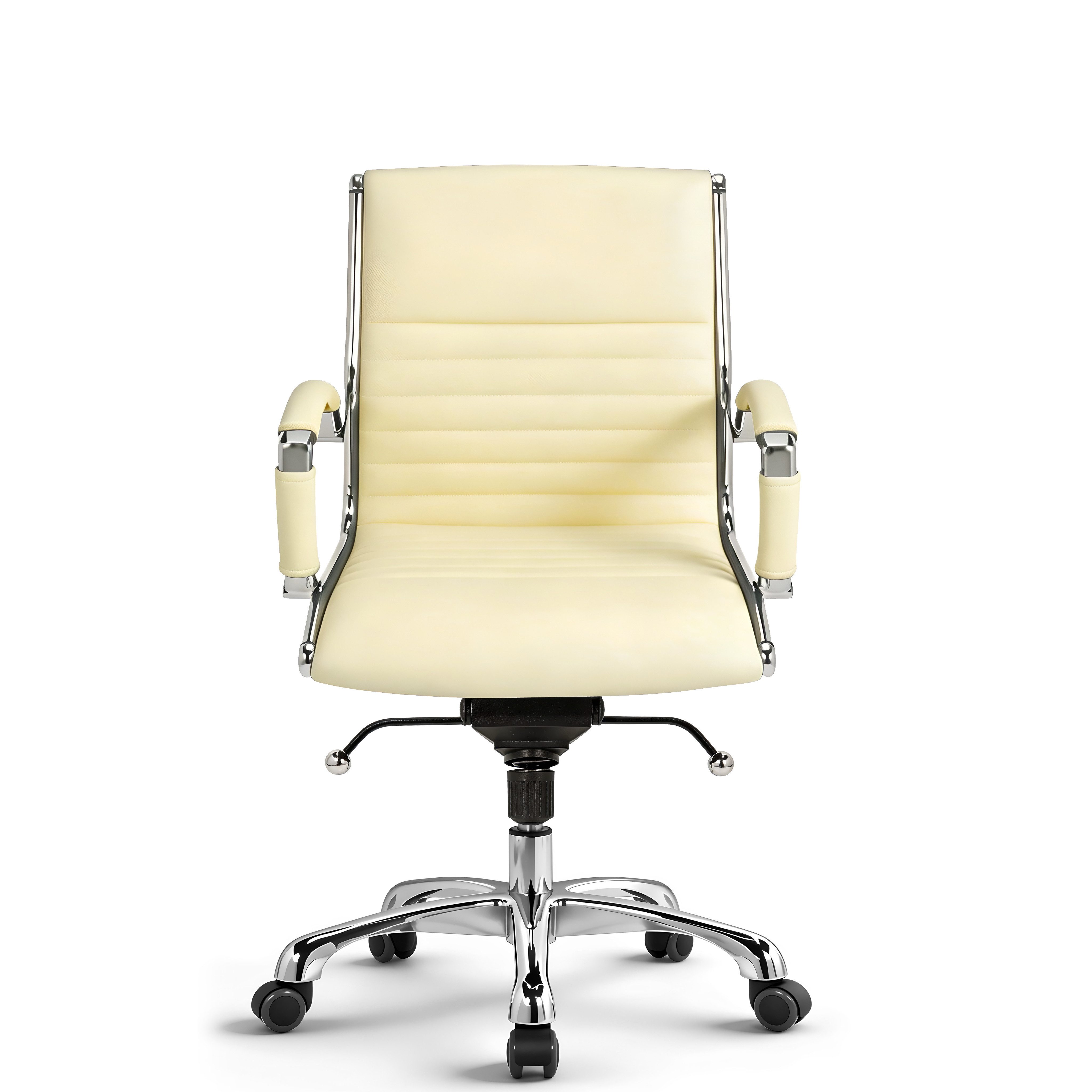 Versee Bürostuhl VERSEE Montreal Schreibtischstuhl Leder - ergonomisch, bis 150kg (Drehstuhl für Home Office und Büro), mit Lendenstütze, höhenverstellbar, gepolstert, Wippmechanik