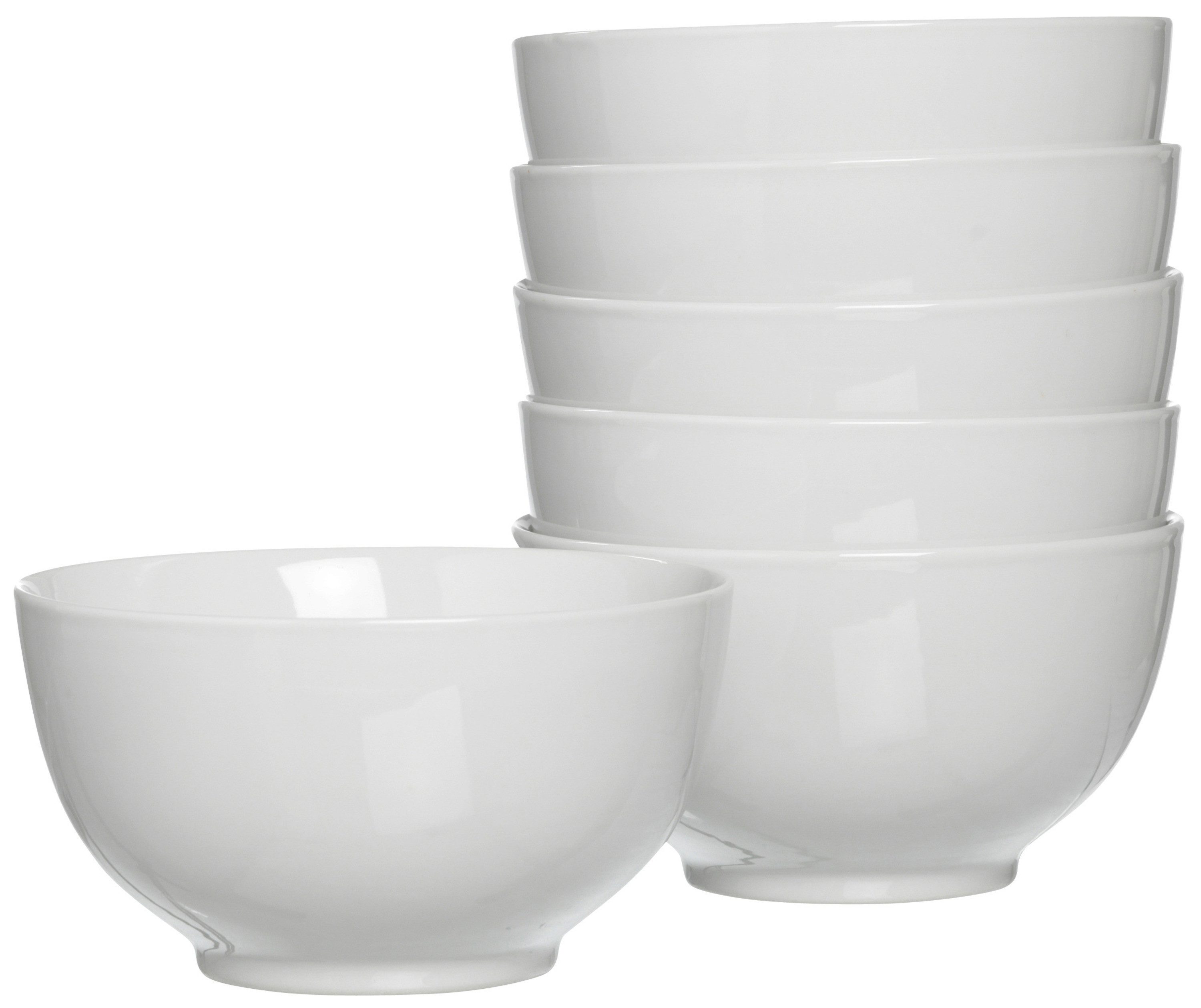 Ritzenhoff & Breker Müslischale Bianco, Porzellan, (Set, 6-tlg), klassisch-schlichte Grundform, 800 ml
