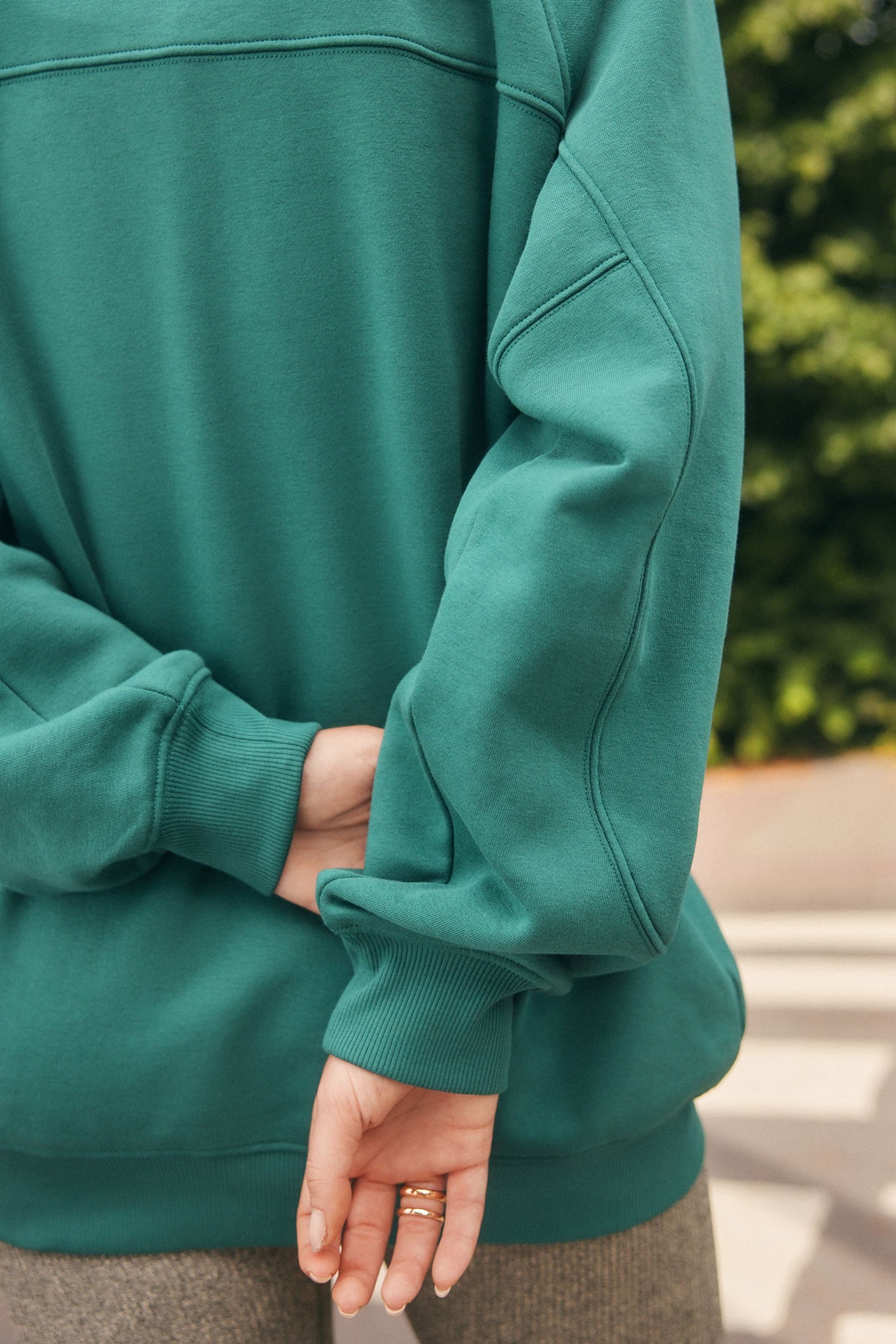 Next Sweater Langes Oversized Relaxed Fit Sweatshirt (1-tlg)