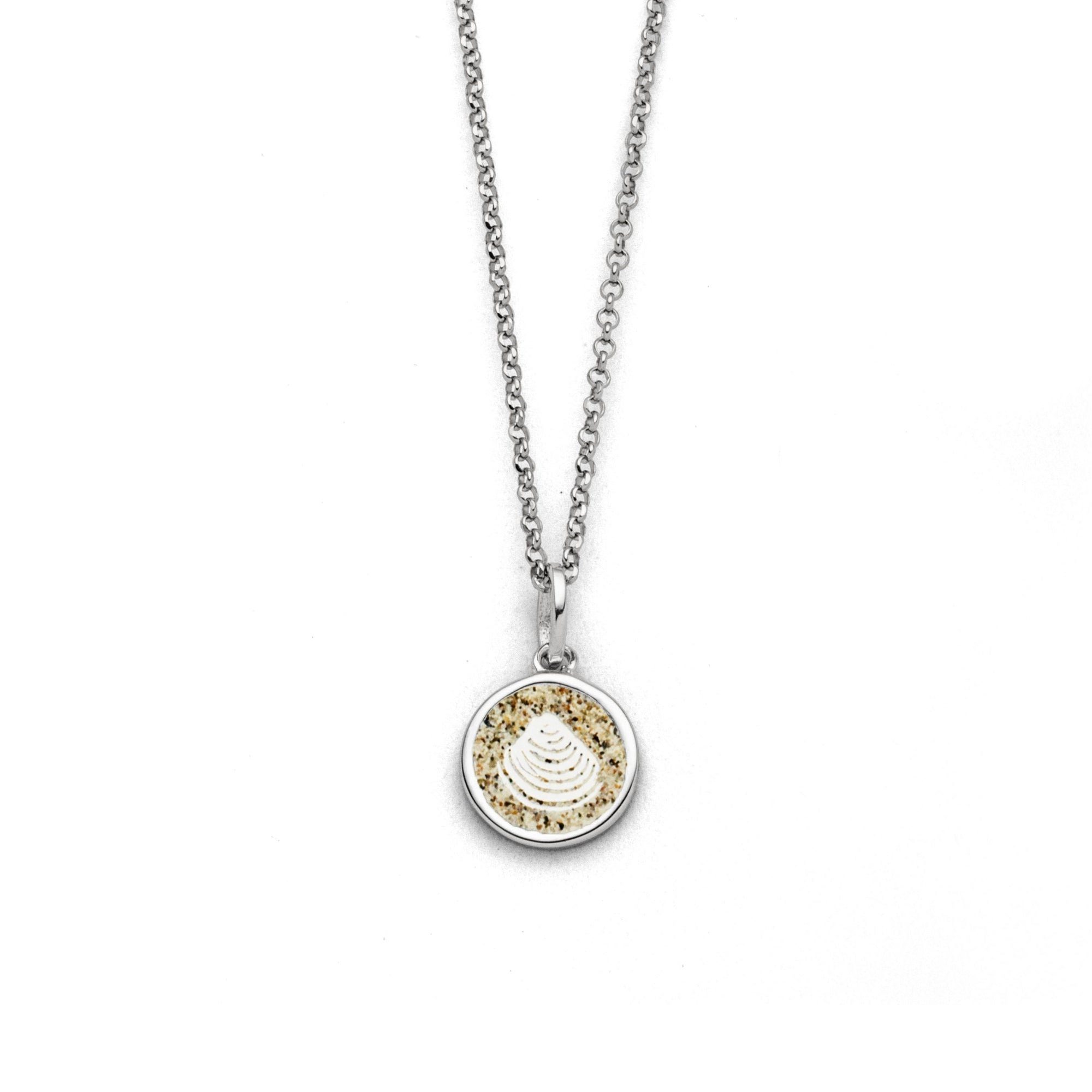 Kette mit Anhänger DUR Schmuck: Kette "Muschel 2.0" mit Strandsand K2670 / K2968