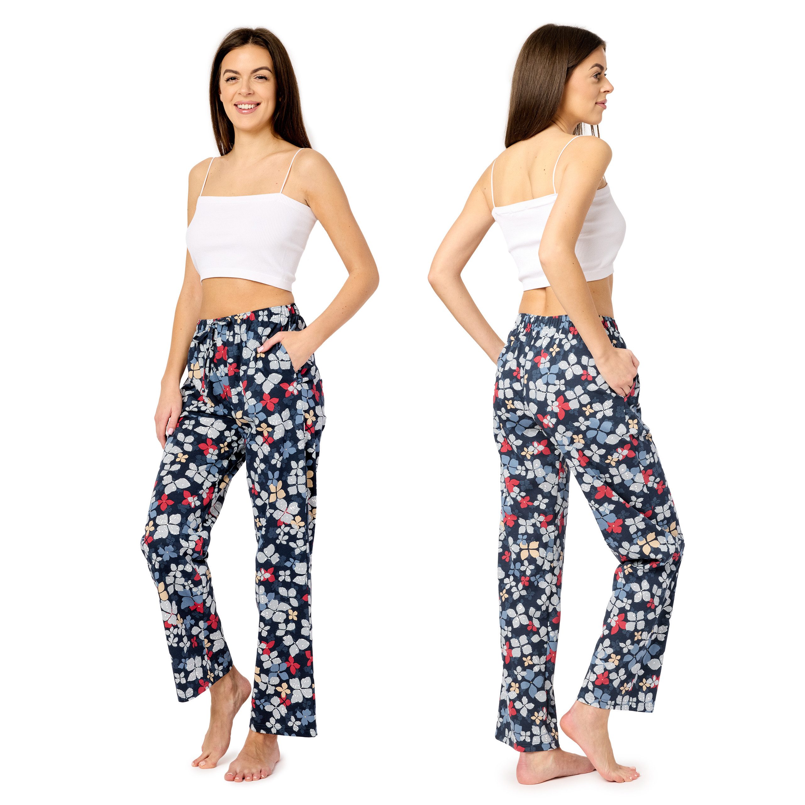 Merry Style Pyjamashorts Damen Schlafanzughose Lang günstig online kaufen