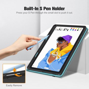 Fintie Tablet-Hülle Hülle für Samsung Galaxy Tab S6 Lite 10.4 2022/2020 SM-P610/P613/P615/P619, Soft TPU Rückseite Gehäuse Schutzhülle mit S Pen Halter und Dokumentschlitze