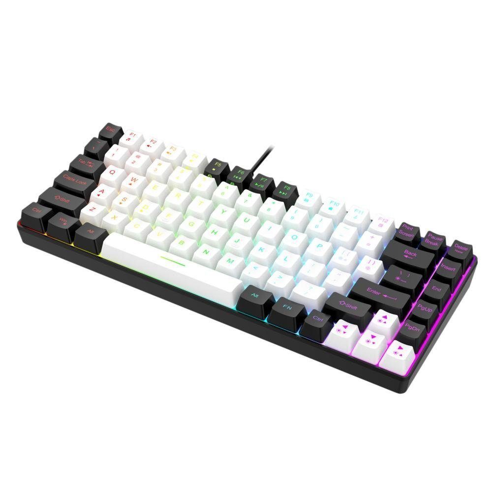 yozhiqu RGB Mini tragbare 80 % mechanische Tastatur PC-Tastatur