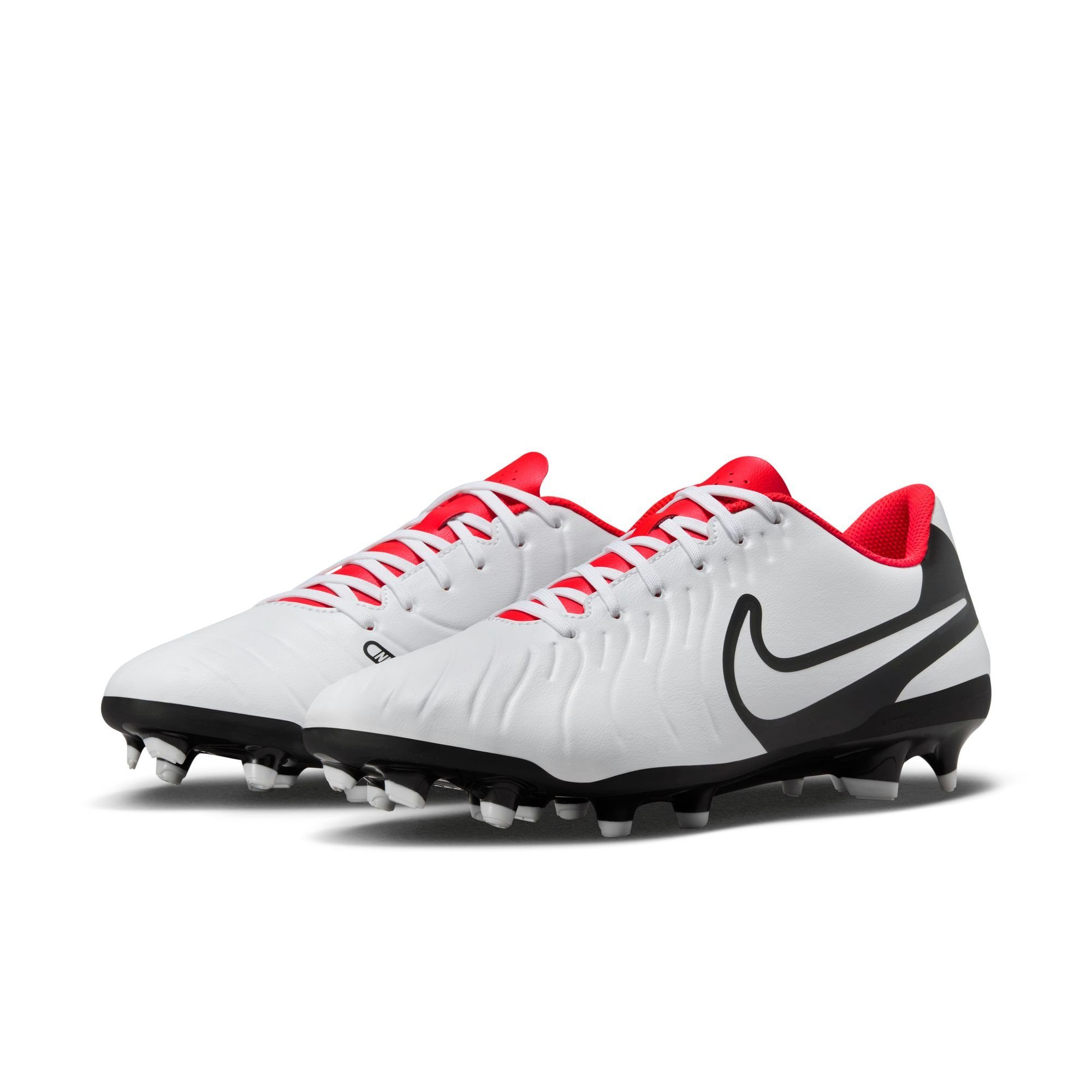 Fußballschuh Club 10 MG Tiempo Nike white-black Legend