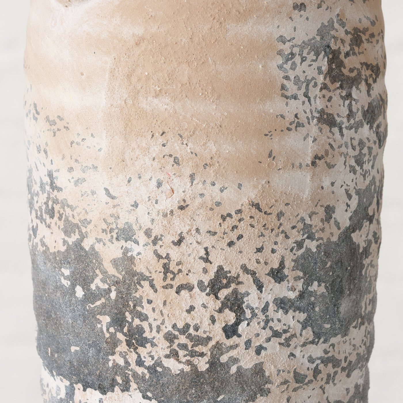 BOLTZE Dekovase "Sabia" aus in H20cm, Keramik Vase beige/grau