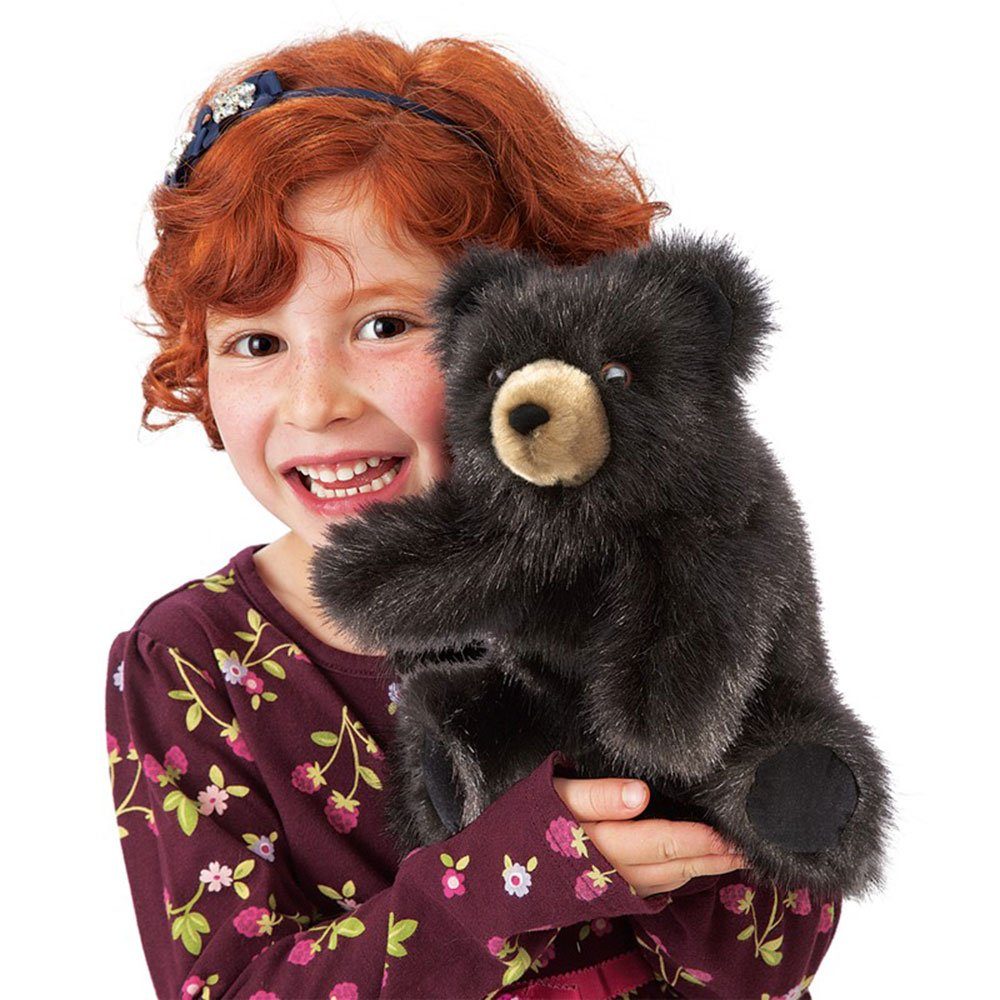 Folkmanis Панч и Джуди Handpuppe Folkmanis Handpuppe kleiner schwarzer Bär 2232 (Packung)