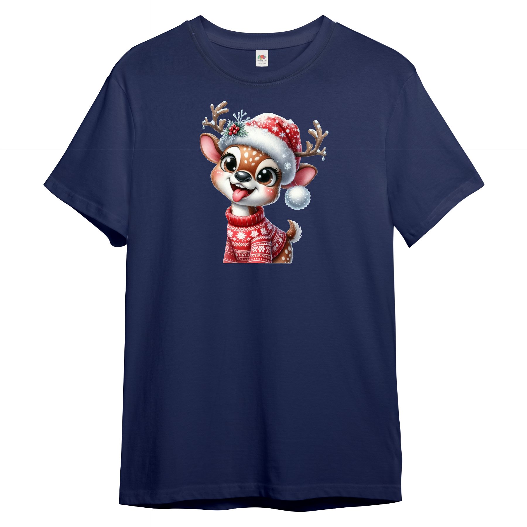 T-Shirt Kinder T-Shirt, freches Rentier