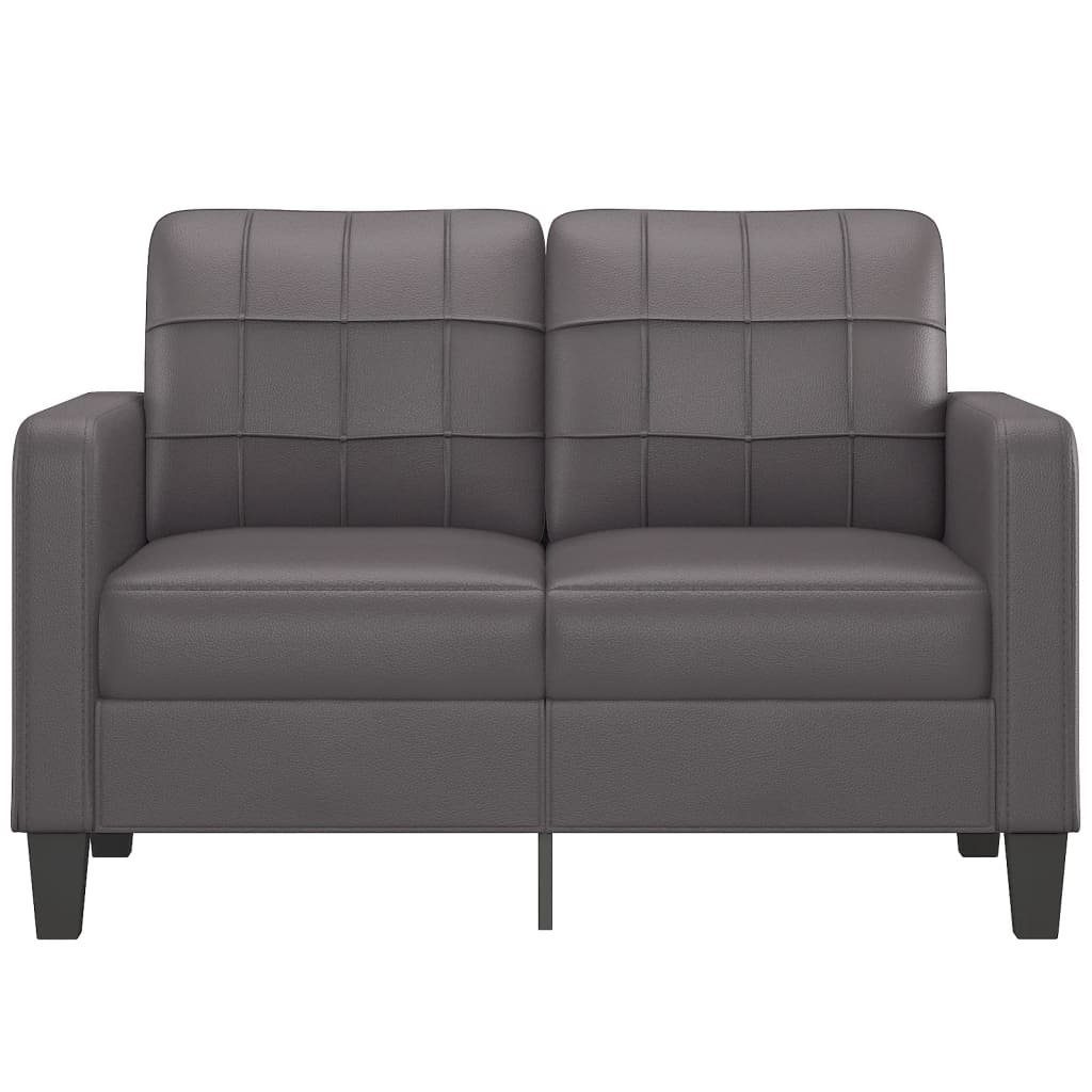 vidaXL Grau 120 2-Sitzer-Sofa Sofa Kunstleder cm