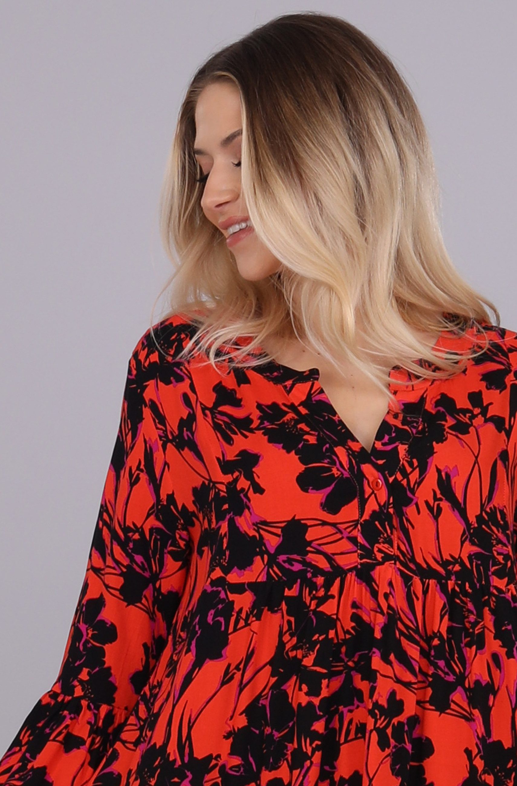 YC Fashion & Style Tunikakleid "Charmante Blütenpracht Tunika – Eleganz tri günstig online kaufen
