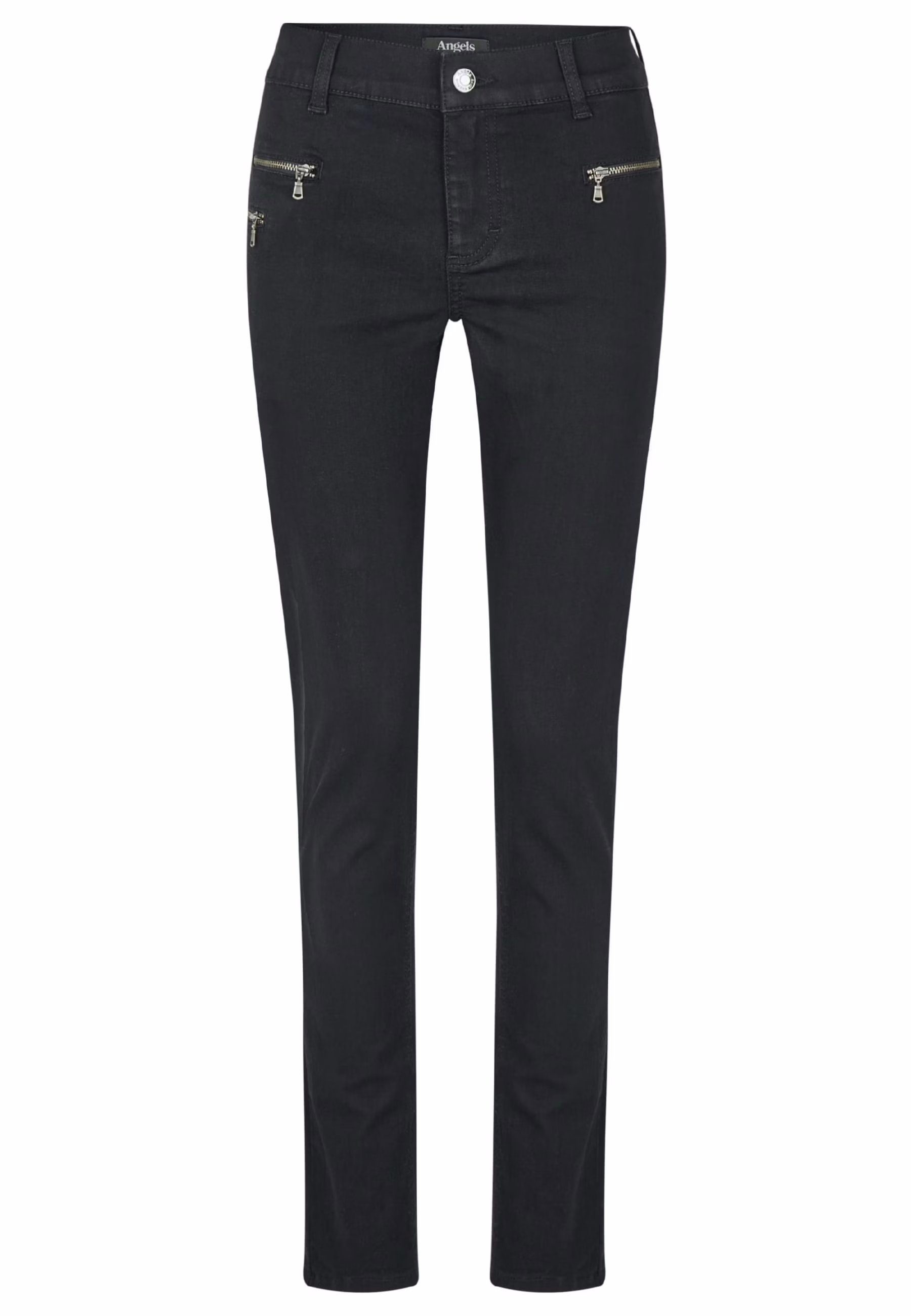 ANGELS Stretch-Jeans ANGELS JEANS MALU ZIP forever black 519 7700.1000
