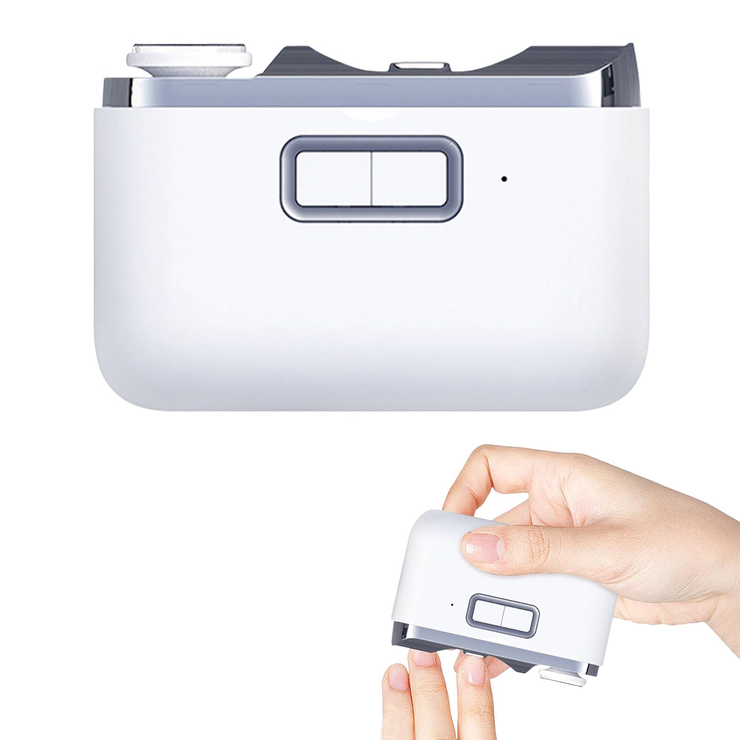 Refttenw Кусачки для ногтей Elektrischer Кусачки для ногтей Baby-Nagelfeile 2-Gang mit LED-Licht