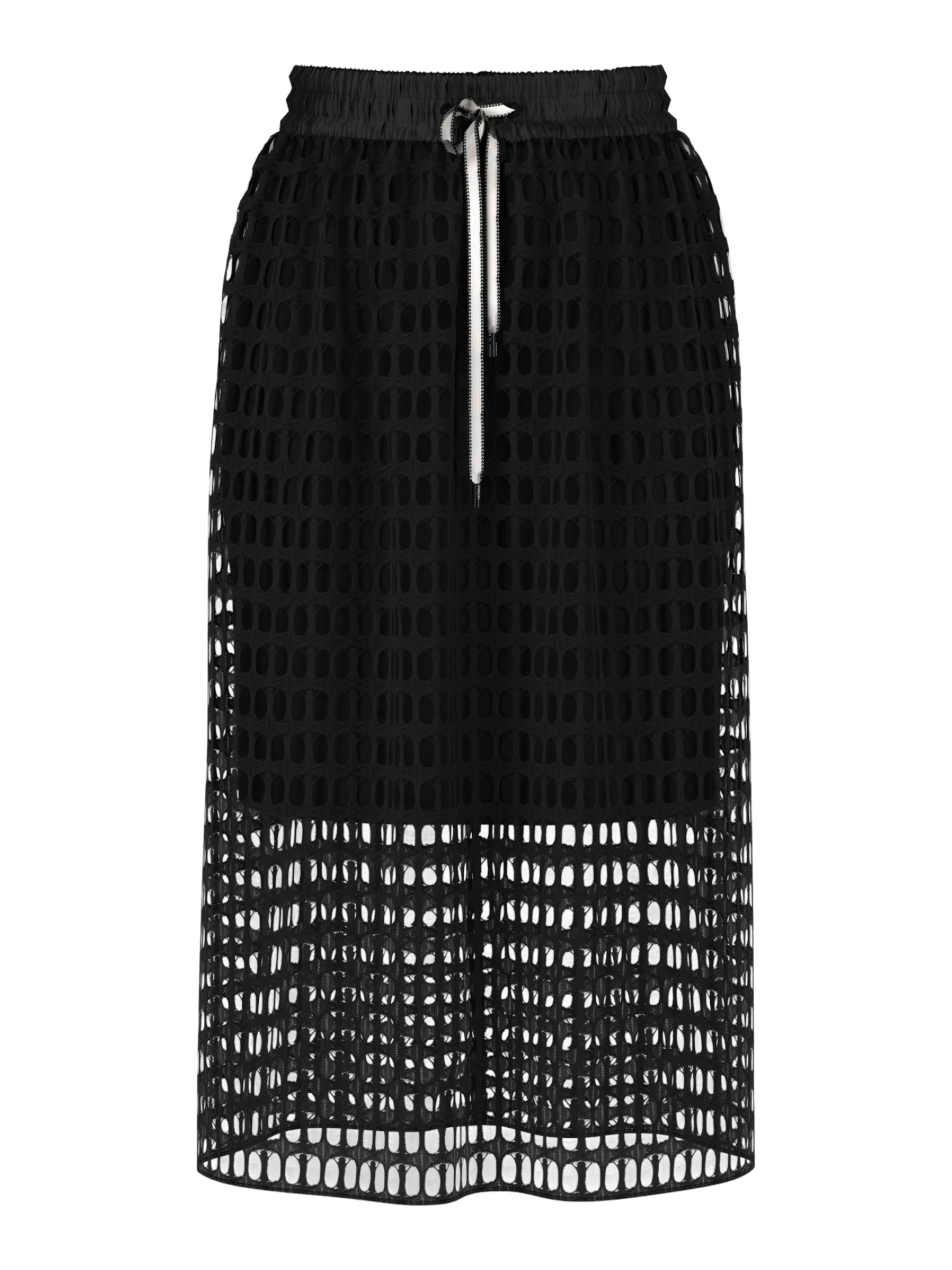 Marc Cain A-Linien-Rock schwarz,Freizeit,Polyester,Unifarben,Casual Fit