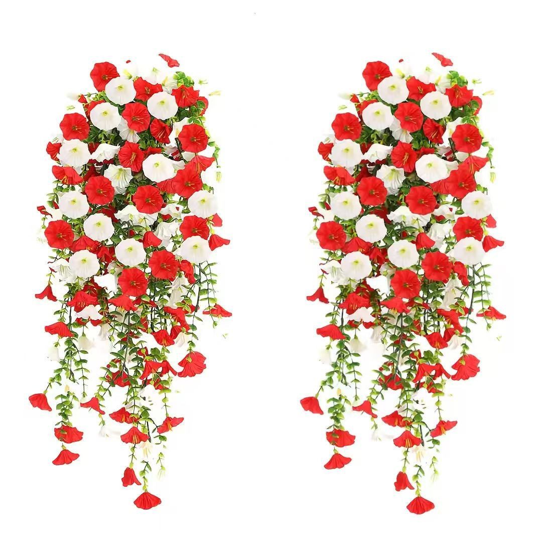 Kunstblumenstrauß 2 Stück Künstlich Hängende Blumen, Kunstblumen Veilchen Hängend, Minicloss