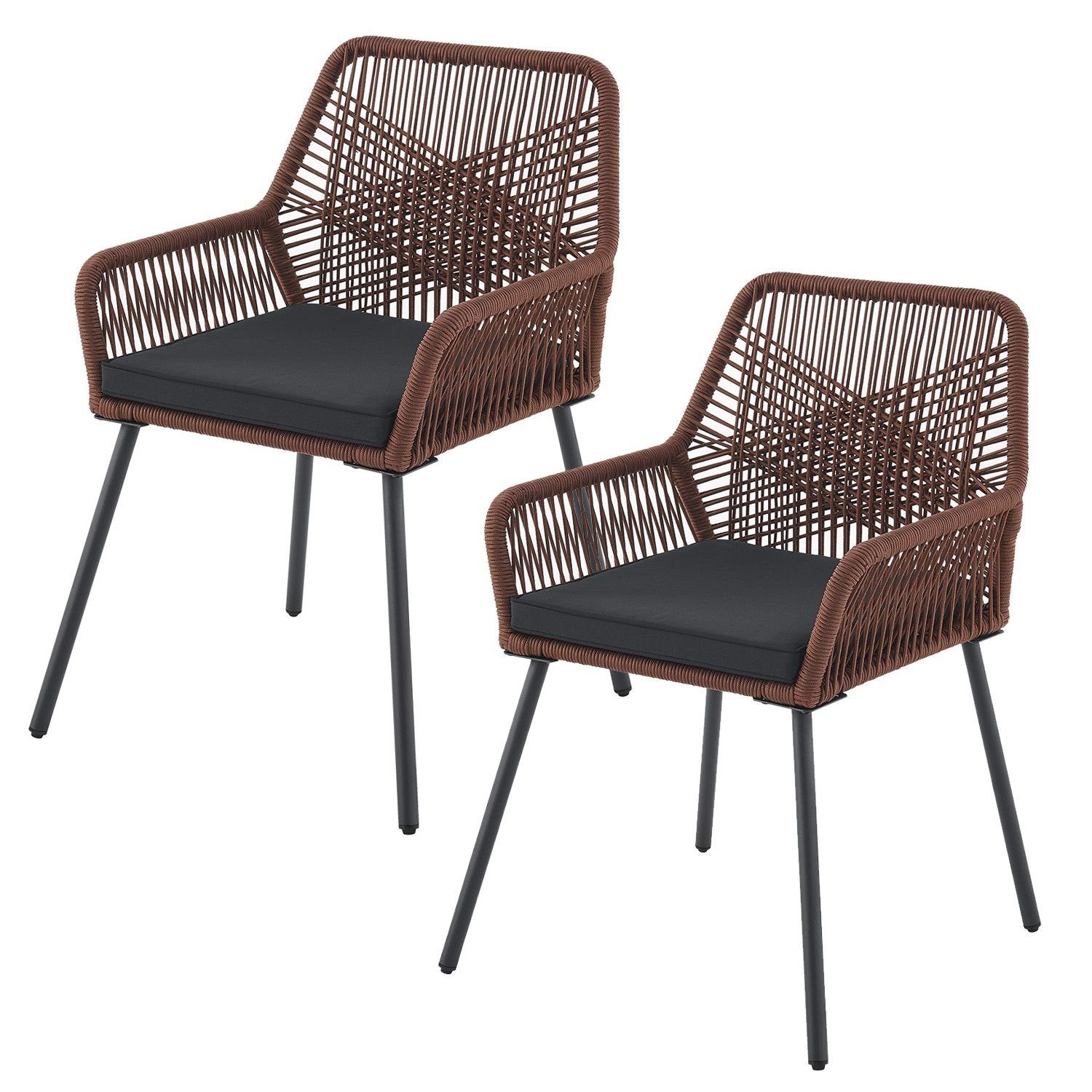 Juskys Gartenstuhl Kastos (2 St), Gartenmöbel günstig online kaufen