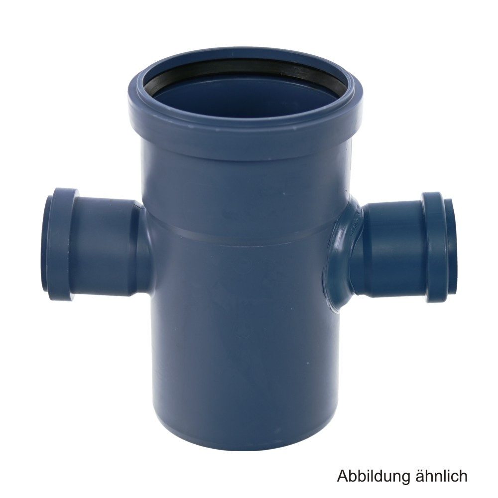 POLOPLAST Wasserrohr POLOPLAST POLO-KAL NG Doppelabzweig DN 110/ 50, 87,5/180°
