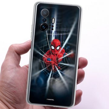 DeinDesign Handyhülle Marvel Kinofilm Spider-Man Webs In Action, Xiaomi 11T 5G Silikon Hülle Bumper Case Handy Schutzhülle