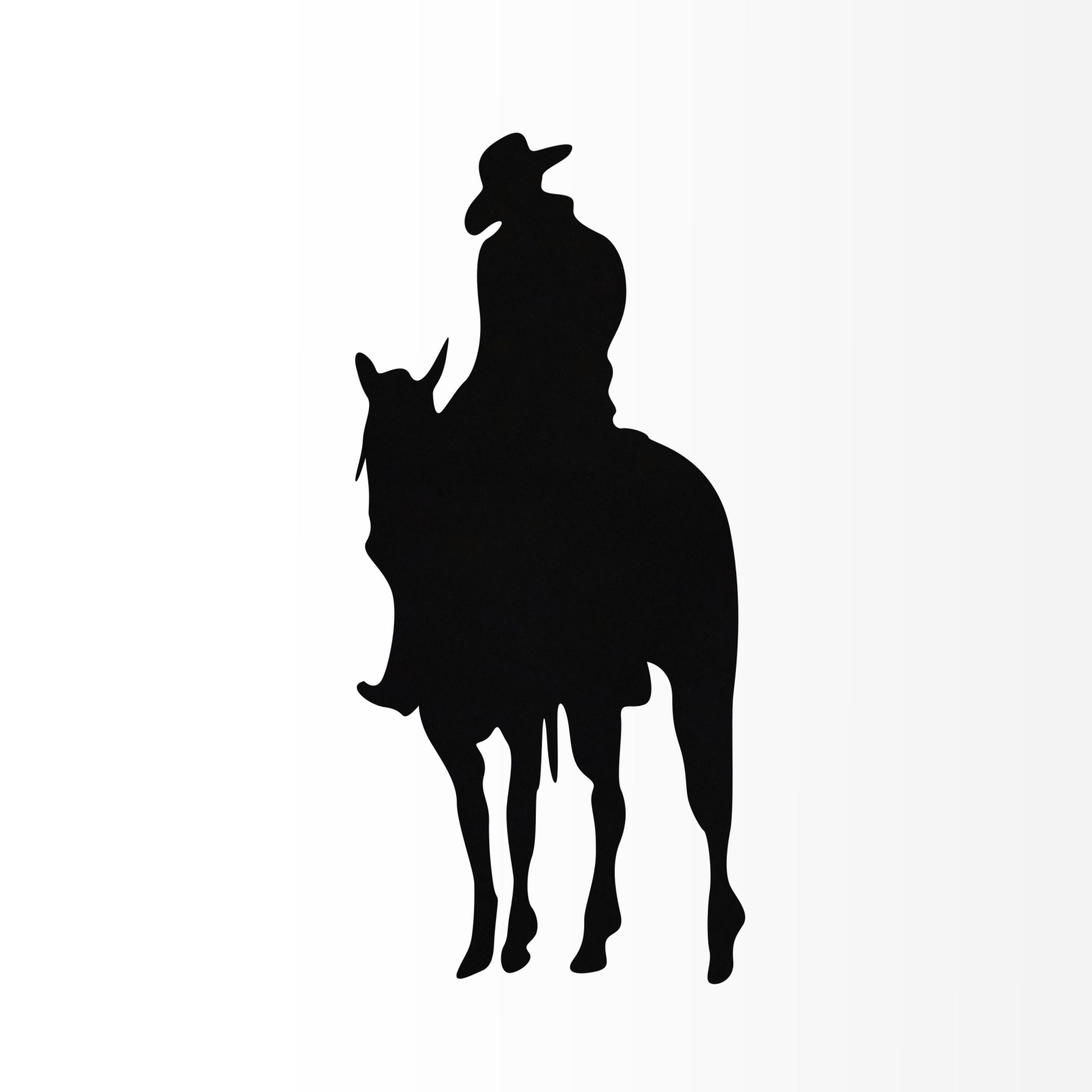 Nomiro Aufkleber Western Cowboy 71 x 139 mm, (1tlg), konturgeschnitten, ohne Hintergrund