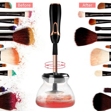 GOOLOO Kosmetikpinsel-Set Automatisch Makeup-Pinselreiniger & Trockner, 1 tlg., 3 Geschwindigkeiten, für die 5-30mm Make up Pinsel Pinselset Kosmetik