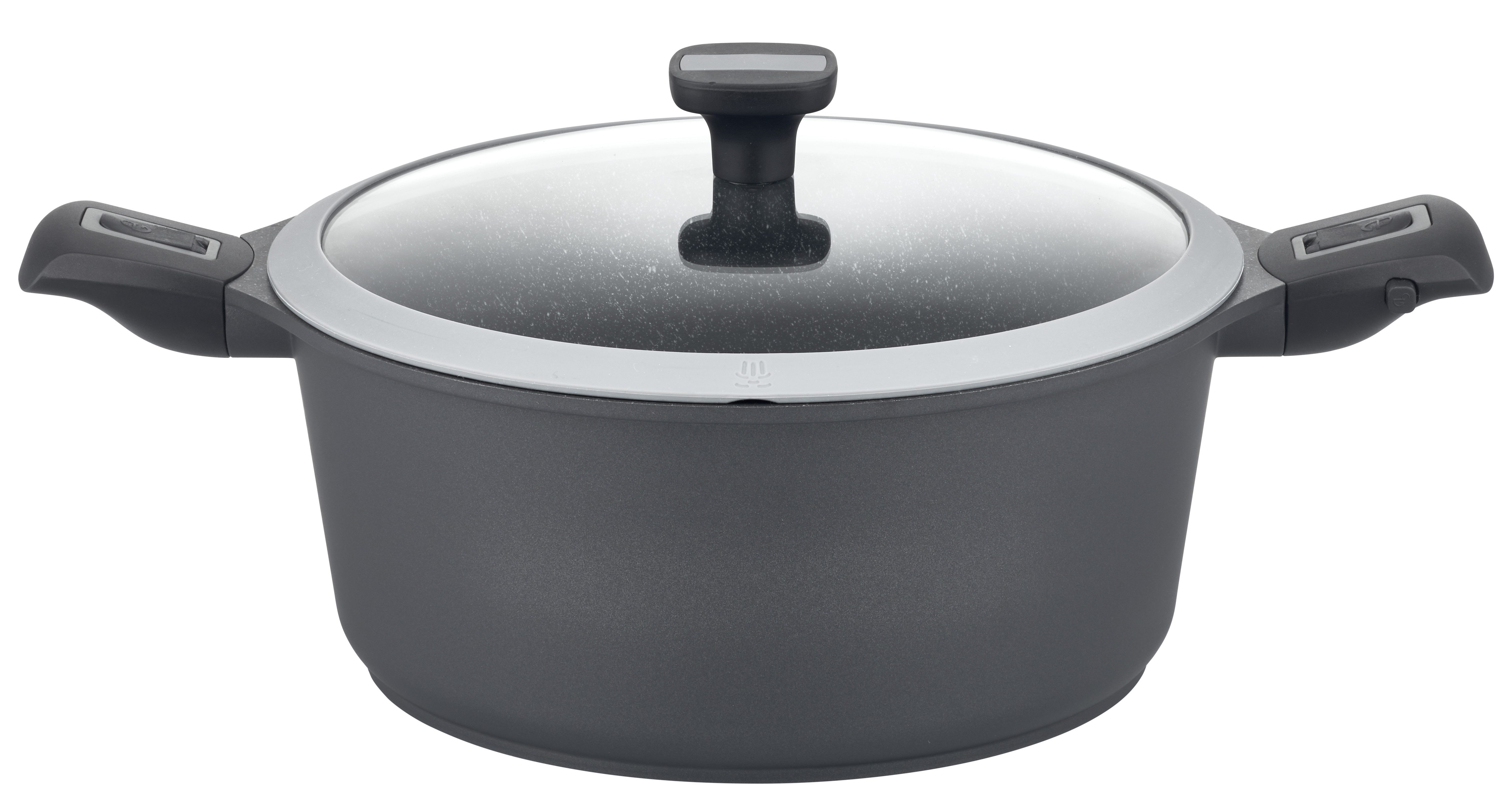GSW Kochtopf Easy Click, Aluminiumguss (1-tlg), abnehmbarer Griff, Induktion