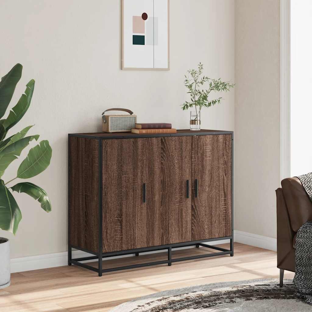 vidaXL Sideboard Sideboard Braun Eichen-Optik 94x35x76 günstig online kaufen