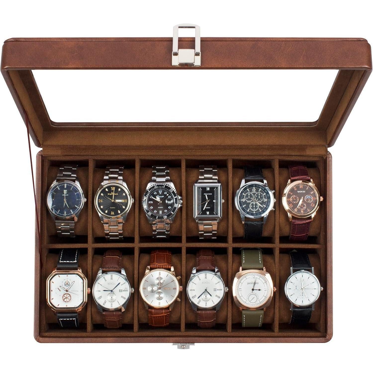 LuxusKollektion Uhrenbox Uhrenbox KS 12 Brown