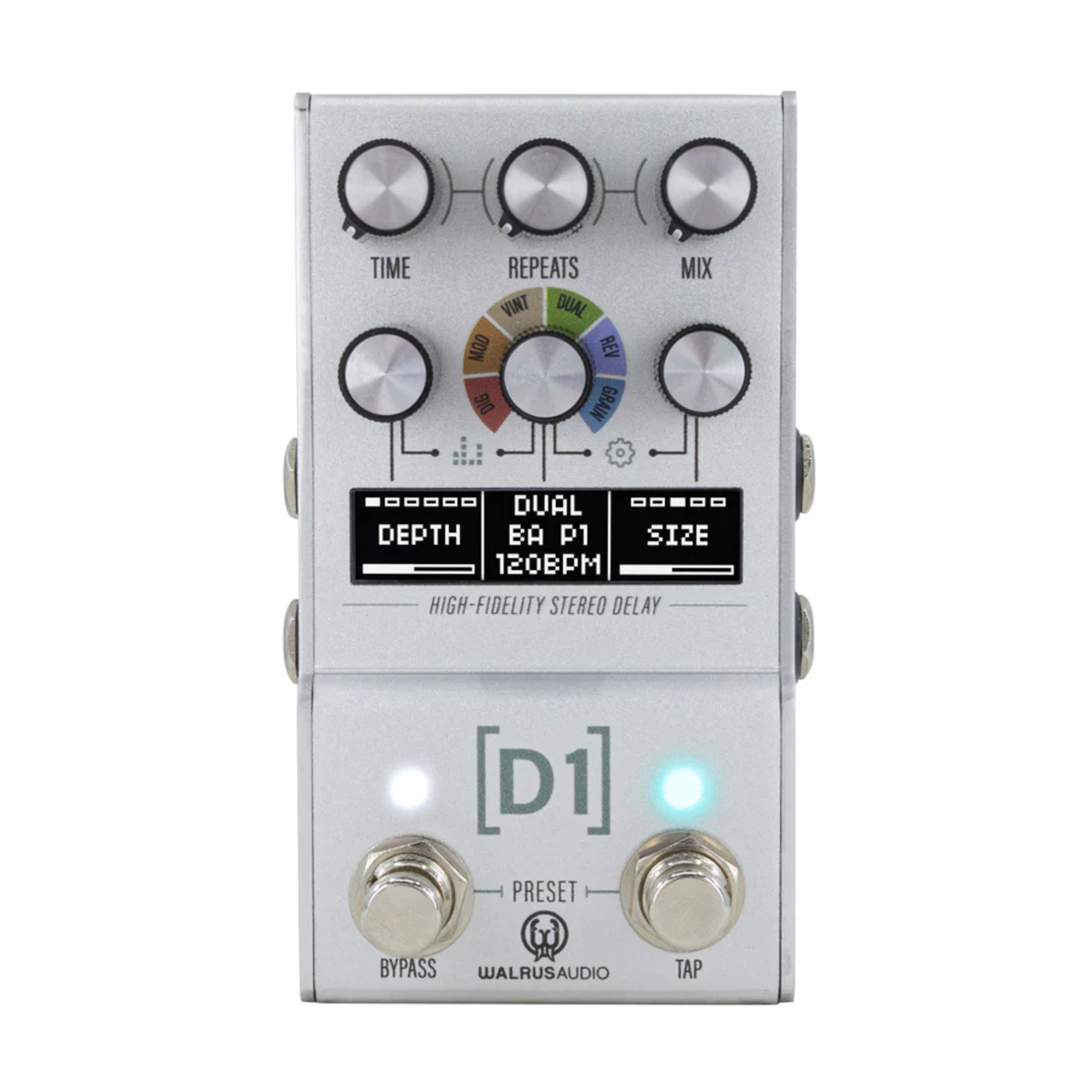 Walrus Audio Musikinstrumentenpedal, (Effekte, Delays/Echos/Reverb), Mako D1 MKII High Fidelity Stereo Delay - Effektgerät für Gitarren