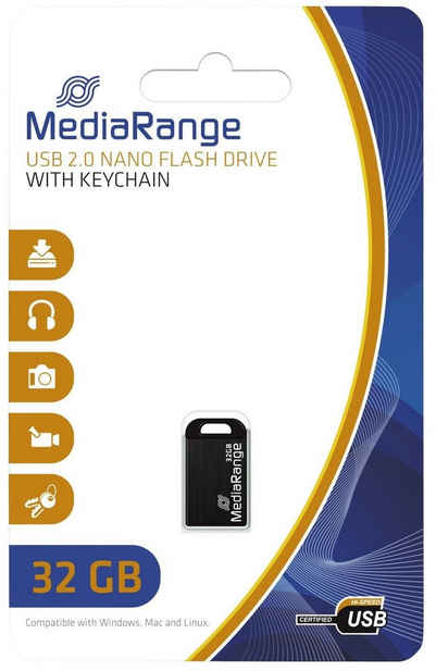 Mediarange MediaRange USB-Stick 32GB USB 2.0 Nano USB-Stick