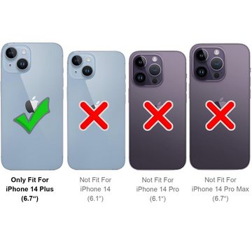 CoolGadget Handyhülle Carbon Handy Hülle für Apple iPhone 14 Plus 6,7 Zoll, robuste Telefonhülle Case Schutzhülle für iPhone 14 Plus Hülle