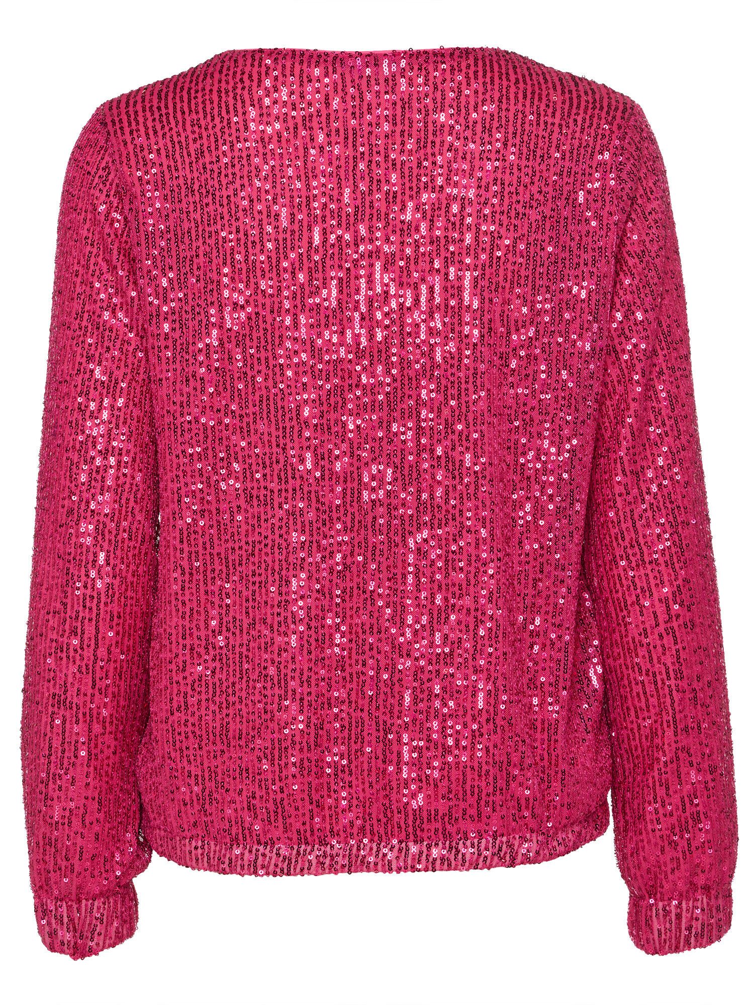 Sarah Kern Blouson Bomberjacke Figurumspielend mit Allover Paillettenverzie günstig online kaufen