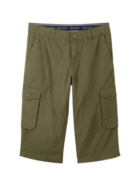 TOM TAILOR Stoffhose Shorts Max Fit Hose Seitliche Taschen 7529 in Olive