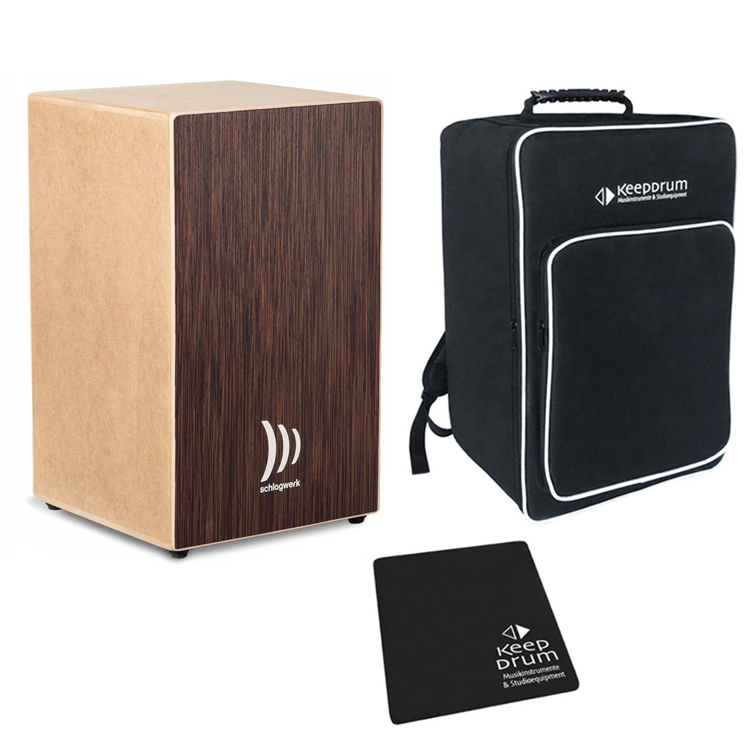 Schlagwerk Cajon Schlagwerk Cajon Bausatz CBA30SW mit Sitzpad und Tasche,Pro Wenge, Bausatz, mit Sitzpad und Tasche