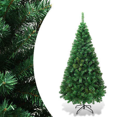 COSTWAY Künstlicher Weihnachtsbaum »Tannenbaum«, 180 cm, mit 650 PVC Zweige und Metallständer, grün