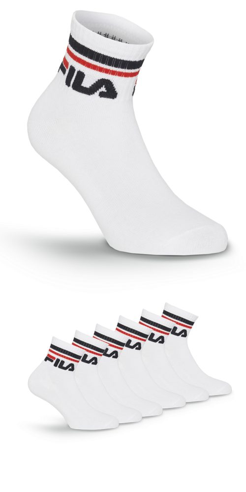 Fila Kurzsocken UNISEX QUARTER PLAIN SOCKS (6-Paar) mit Logo-Schriftzug günstig online kaufen