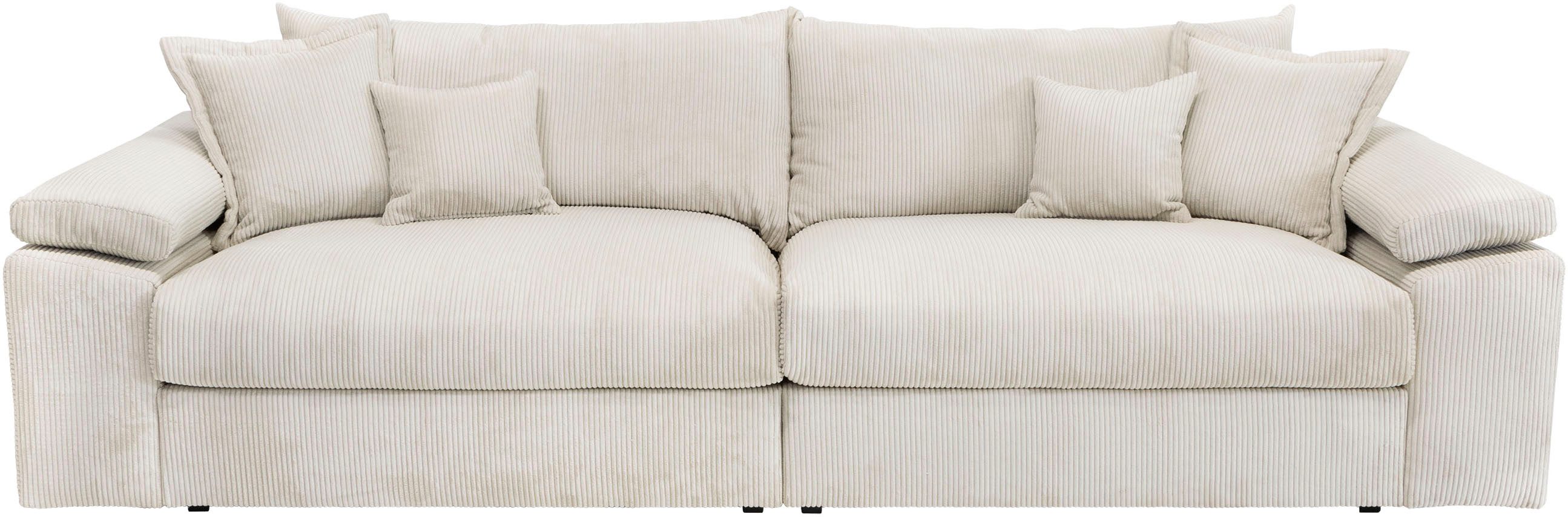 Home affaire Big-Sofa "Soft&Cosy XL - Breite 246 cm", Mega-Sofa, in Cord, F günstig online kaufen