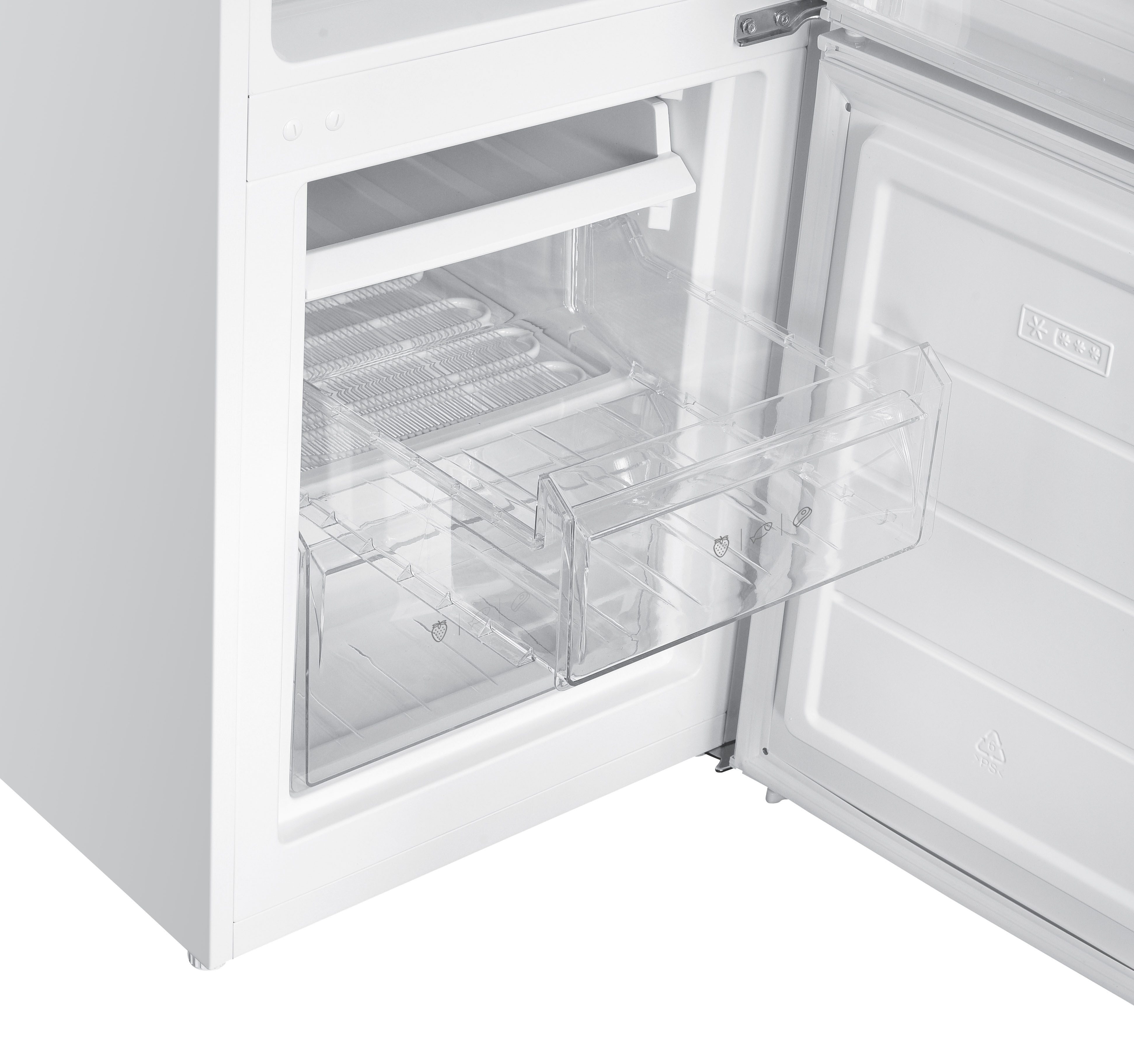 Amica Kühl-/Gefrierkombination KGC 384 115 W, 143 cm hoch, 50 cm breit, Kompakt gebaut, groß im Nutzen – perfekt für Apartments – Bild 4 von 5