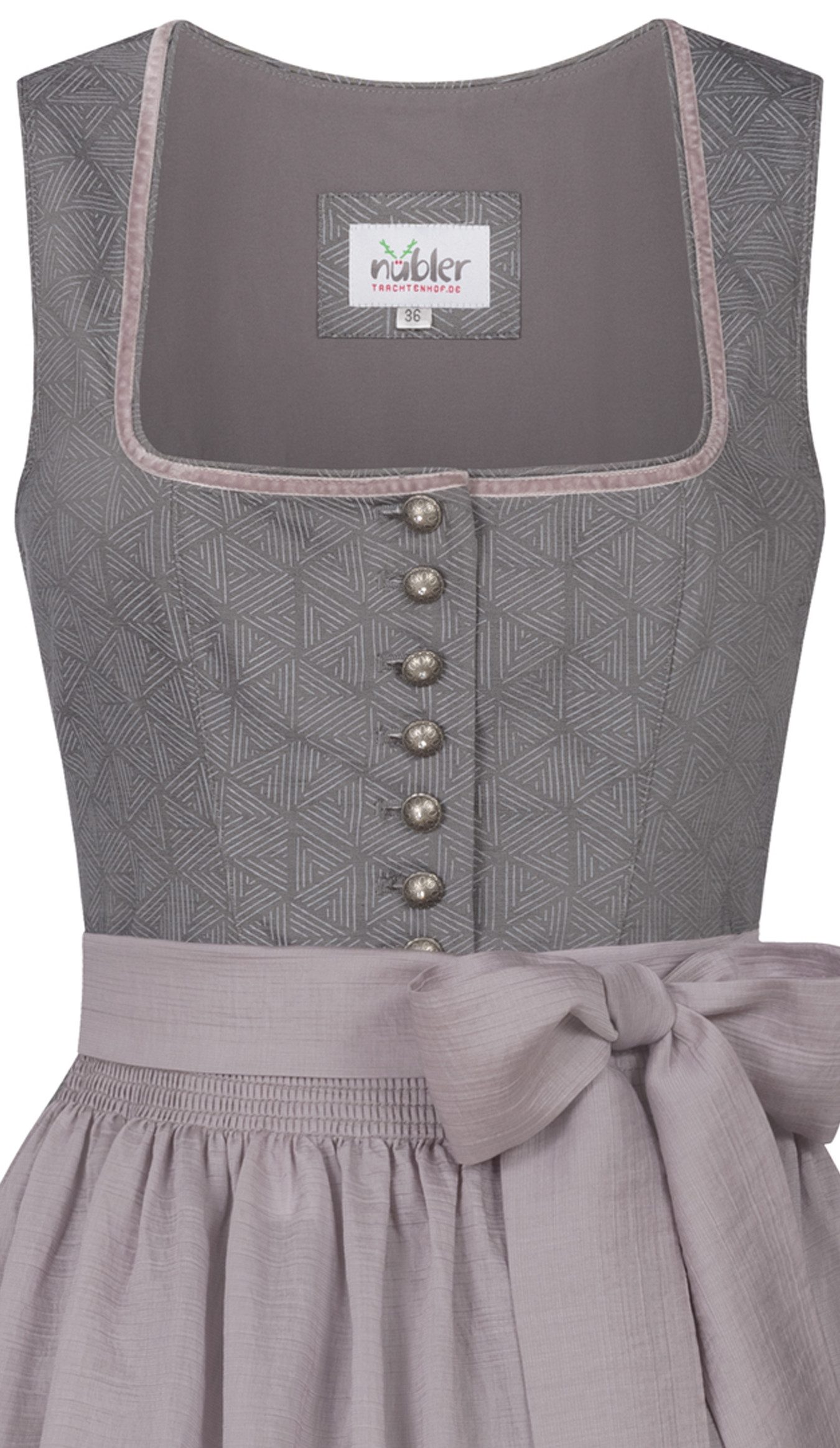 Nübler Trachtenkleid Mididirndl Fabiane in Schiefer von Nübler