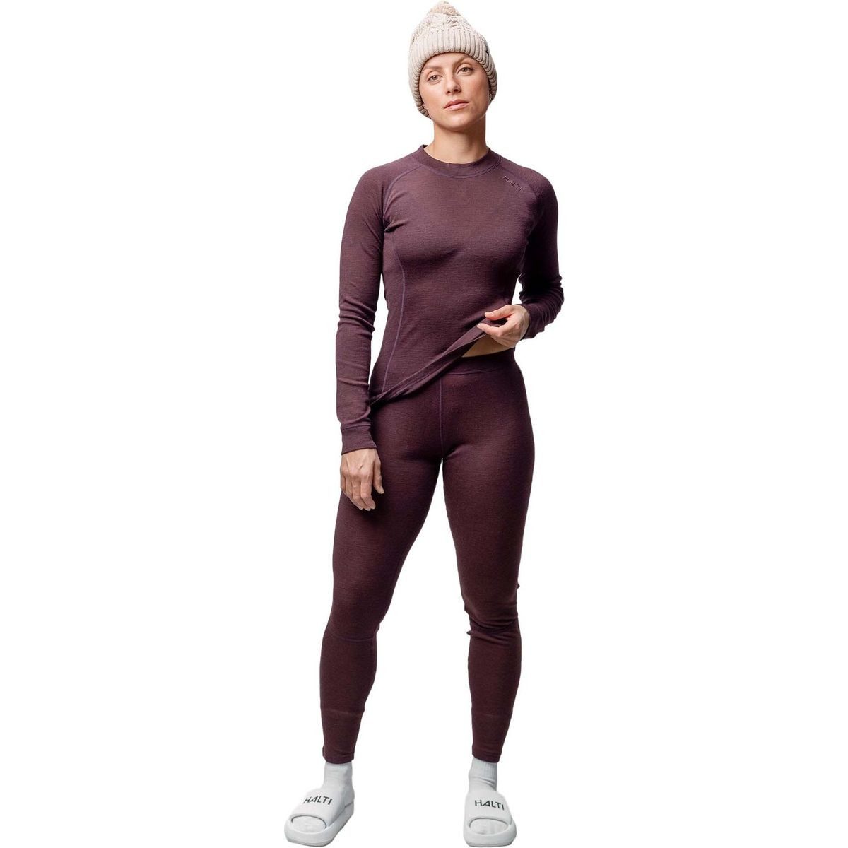 HALTI Funktionsunterhemd Hossa II Merino Base Layer set Women's Merinowolle-Set für Damen, ideal für kalte Tage, bietet Wärme