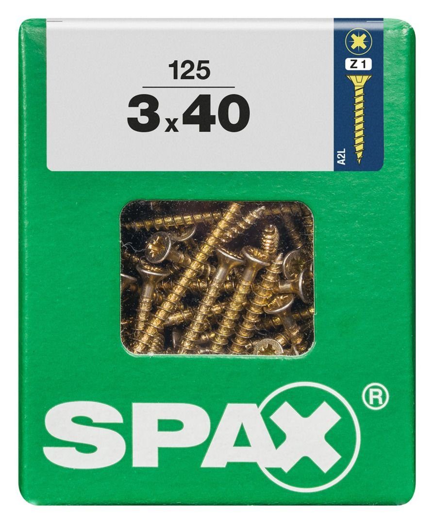 Holzbauschraube 125 - SPAX 40 PZ Spax 1 Universalschrauben x mm 3.0