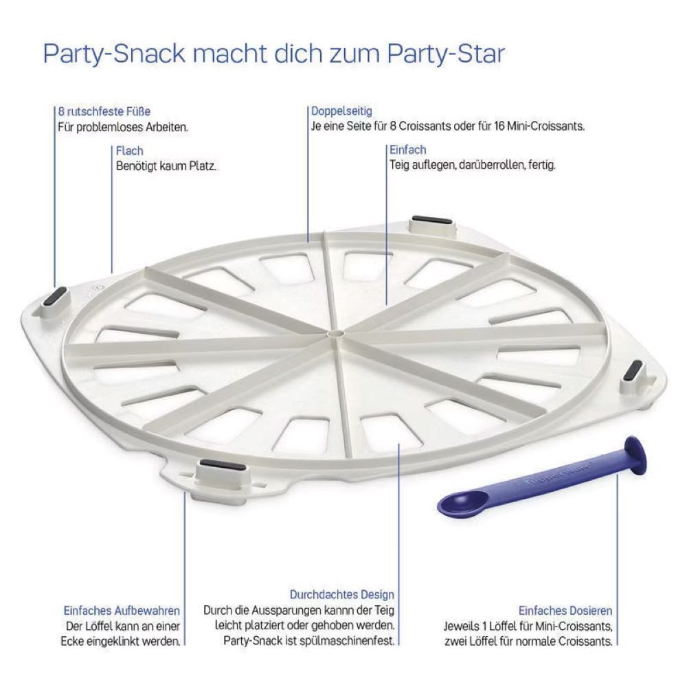TUPPERWARE Backform Tupperware Tupperware Party Snack in weiß