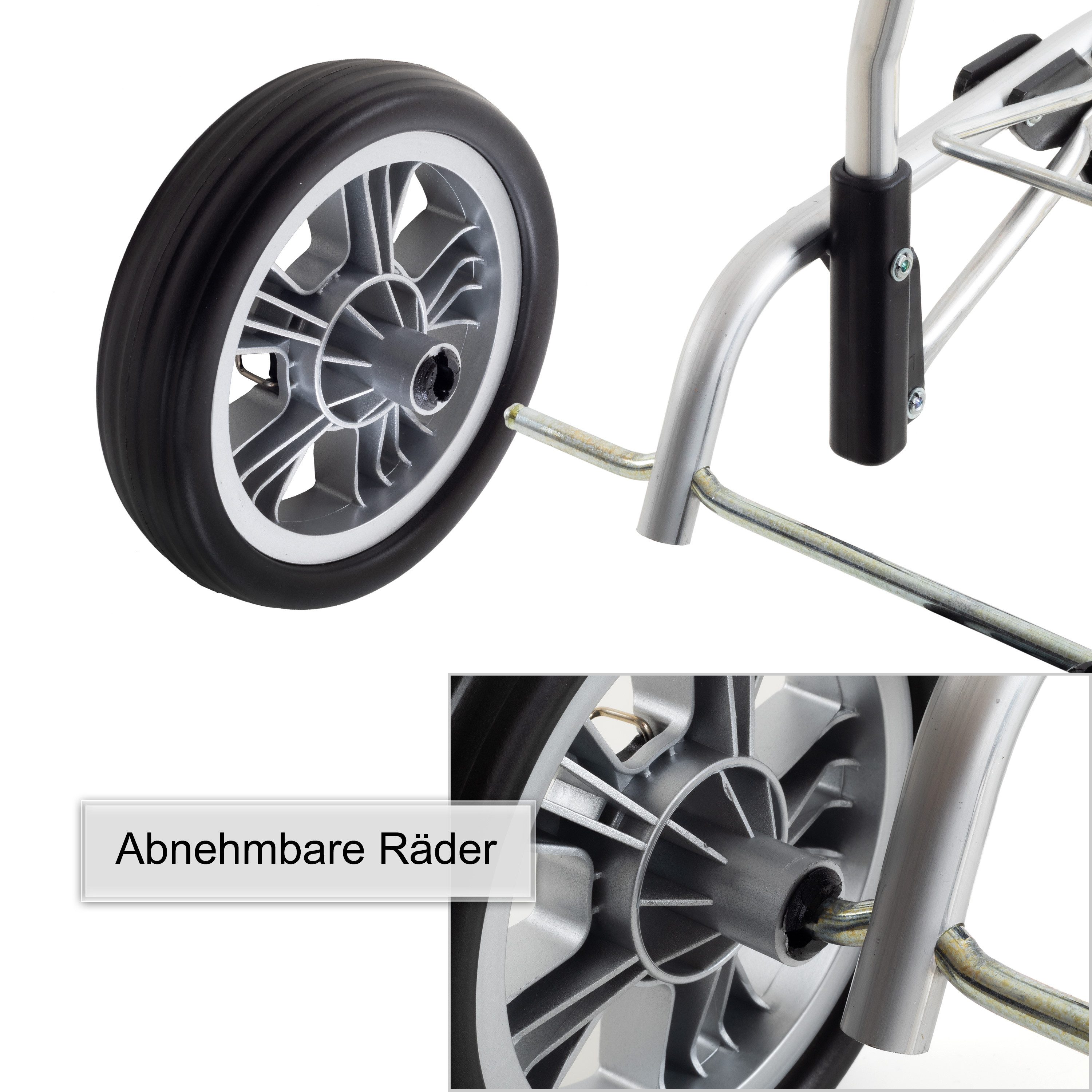 Andersen Einkaufstrolley Scala Shopper Plus Duko schwarz, klappbare Ladefläche, belastbar bis 30kg, wasserabweisend