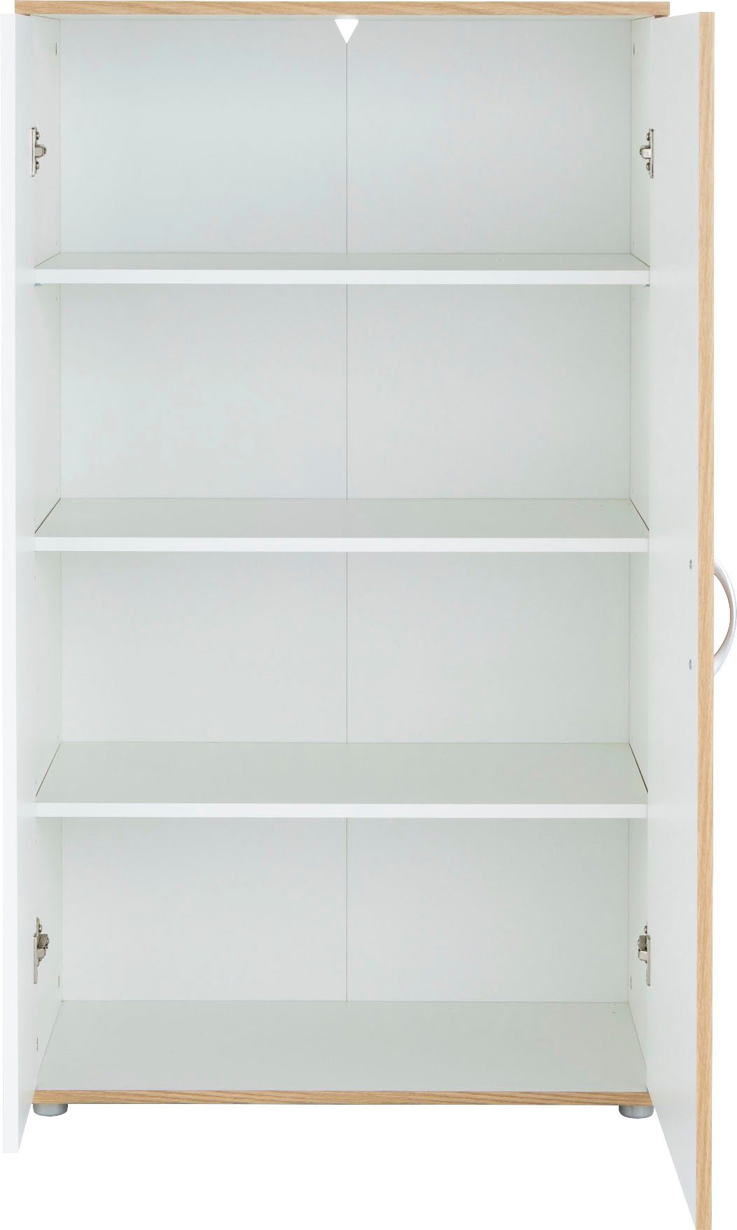 Home affaire Mehrzweckschrank Wien (H/B/T ca. 121/70/35 oder 160/70/35) Mehrzweckschrank, Melamin-Oberfläche, Einlegeböden höhenverstellbar – Bild 4 von 5