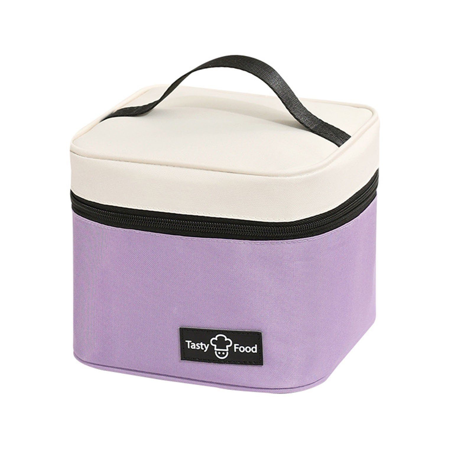 Blusmart Picknickkorb Würfelförmiger Mahlzeitenbeutel, Große Kapazität, Verschleißfeste purple | Picknickkörbe
