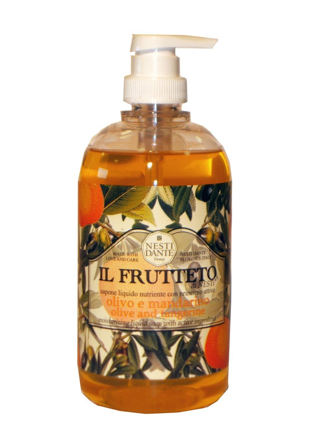 Nesti Dante Flüssigseife Olive Oil & Tangerine, Liquid Soap 500 ml