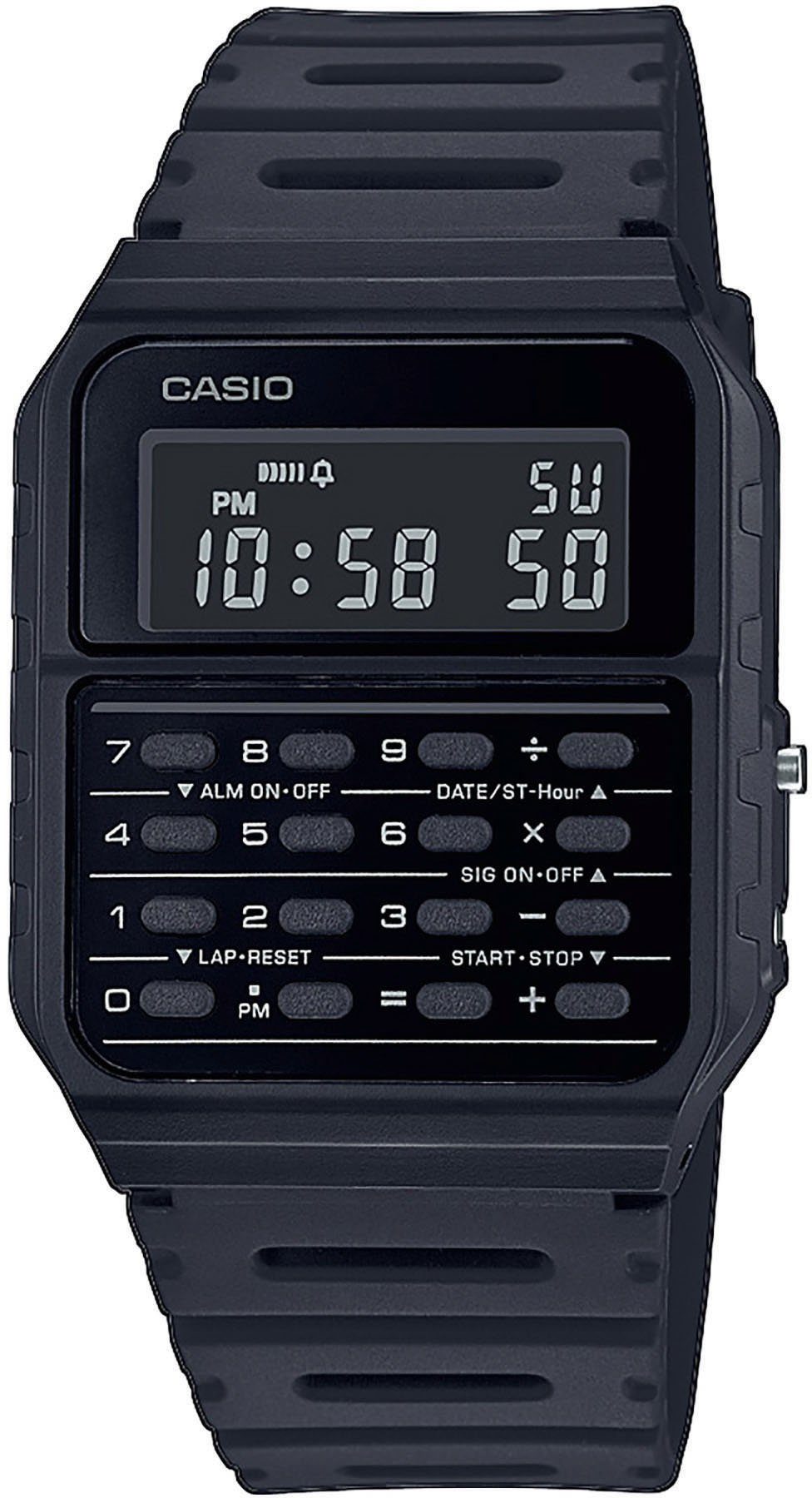 CASIO VINTAGE Chronograph CA-53WF-1BEF, Quarzuhr, Retro, Taschenrechner, Datenbank für Telefonnummern