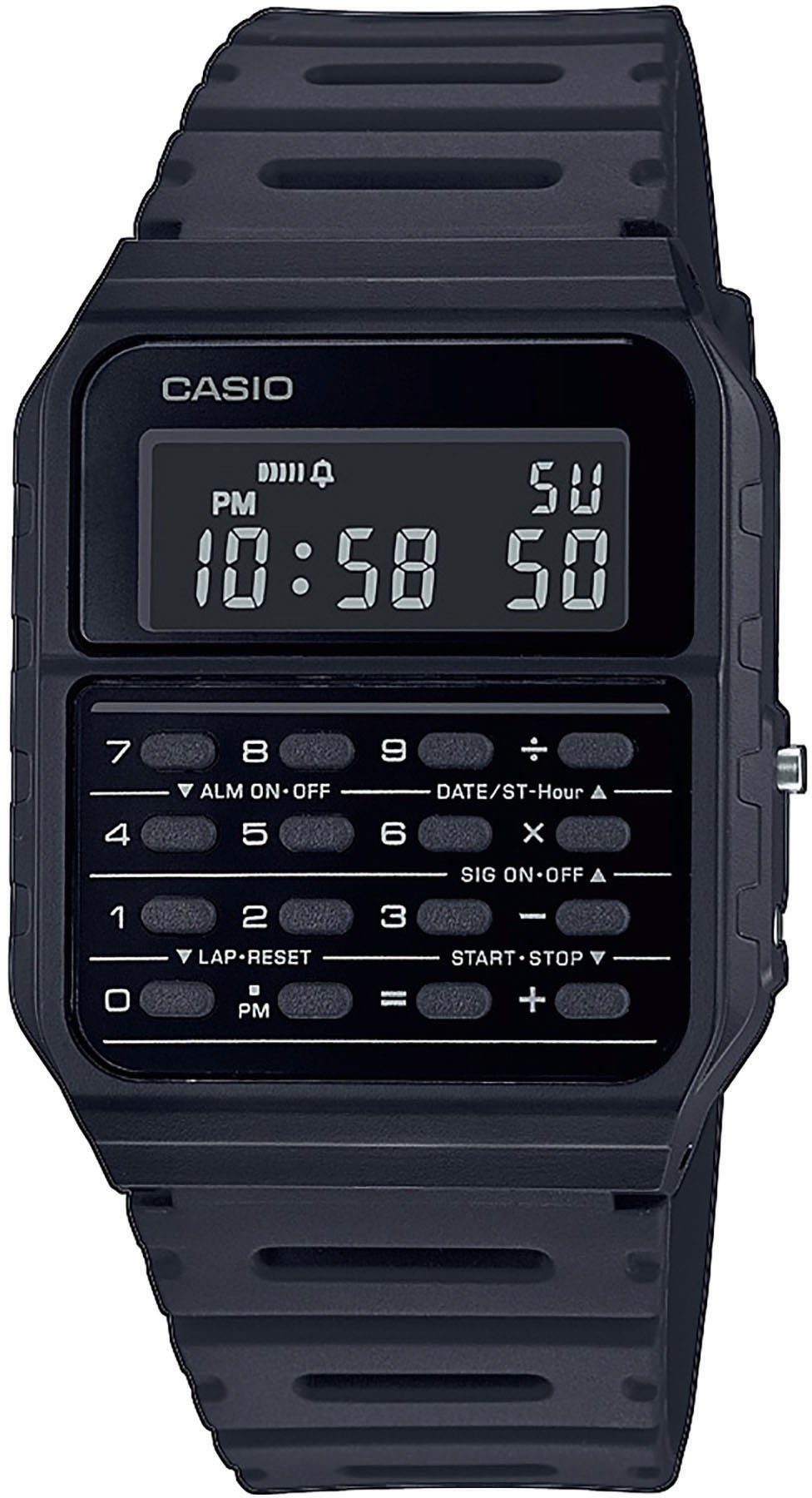 CASIO VINTAGE Chronograph CA-53W-1ER, Quarzuhr, Armbanduhr, Damen, Herren, retro, Taschenrechner, digital