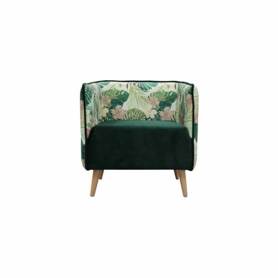 JVmoebel Sessel, Design Luxus Chair Sofa Lounge Fernseh Sofa Sitzer 1 Textil Sessel Chaise Leder