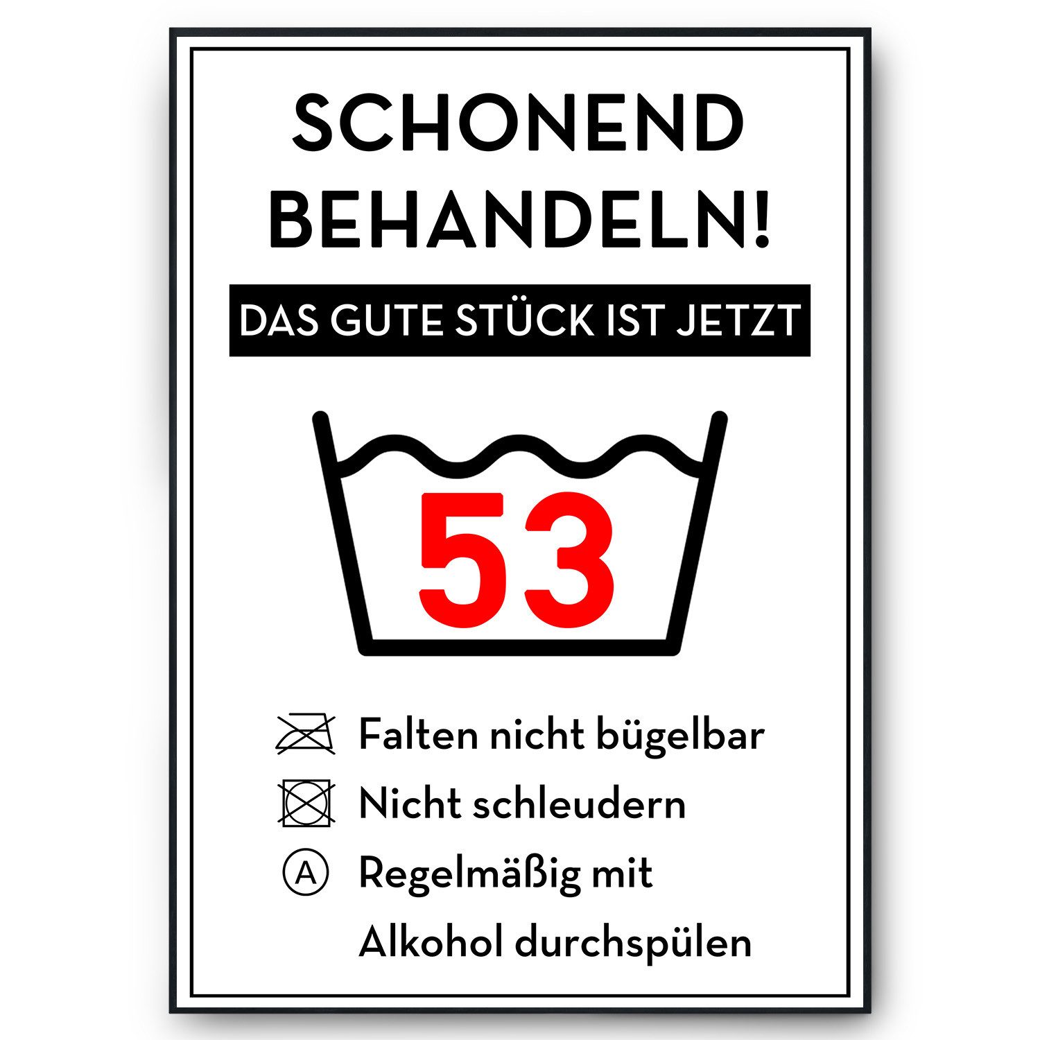 Tigerlino Poster Geburtstag Geschenk Urkunde Lustig Geburtstagskarte Deko Witzig Wäsche