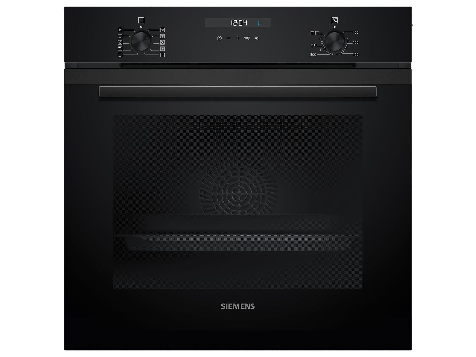 SIEMENS Einbaubackofen, mit Teleskopauszug nachrüstbar, Reinigung mit Wasser / Dampf